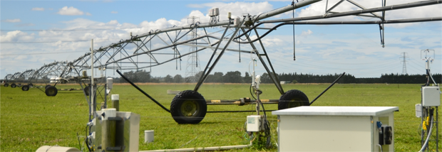 Irrigator and research equipment at the Ashley Dene OzFlux site