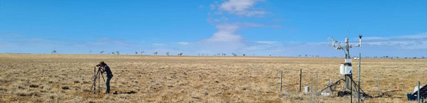 panorama of Mitchell Grass Rangeland site